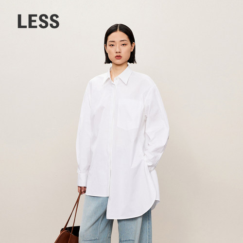 LESS男友风衬衫女春秋通勤不规则
