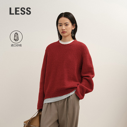 LESS圆领毛衣套头针织衫