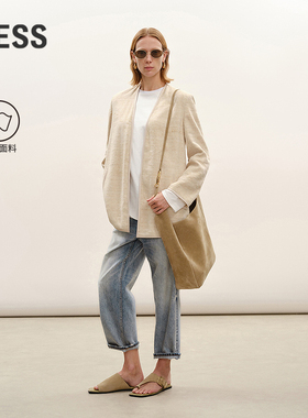 【商场同款】LESS2026春新款水洗复古牛仔直筒九分裤女2Q1E16870