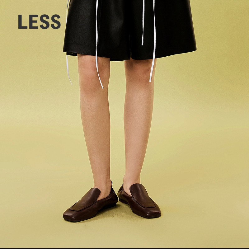 LESS羊皮平底鞋女复古一脚蹬简约百搭单鞋乐福鞋3O3M13980,女鞋,时尚休闲鞋,淘宝优惠券,粉丝福利购,淘宝优惠卷