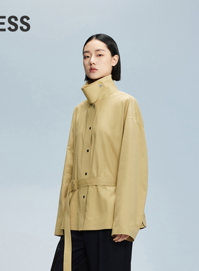 【精工系列】LESS春秋解构风衣女休闲全棉夹克式外套女2O8911210