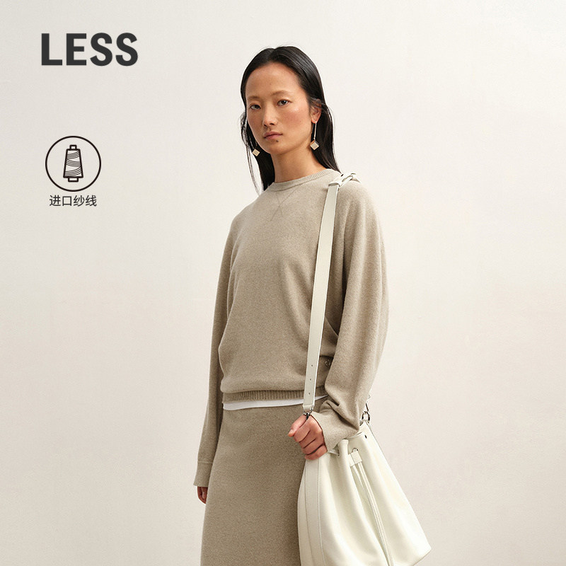 【商场同款/0压系列】LESS2025冬新款意大利进口羊绒衫2P