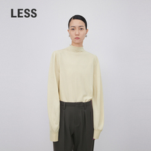 LESS气质简约休闲绵羊毛中高领宽松内搭打底针织衫女2N0311330