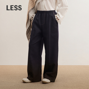 女直筒休闲裤 感拼接长裤 LESS冬工装 女2O0E13830 SAMUEL系列