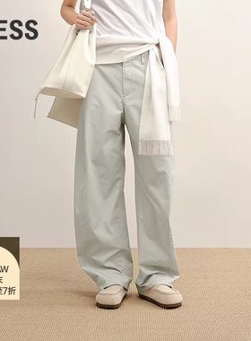 【商场同款】LESS2025秋新款高腰香蕉裤百搭显瘦休闲裤2P7E15510