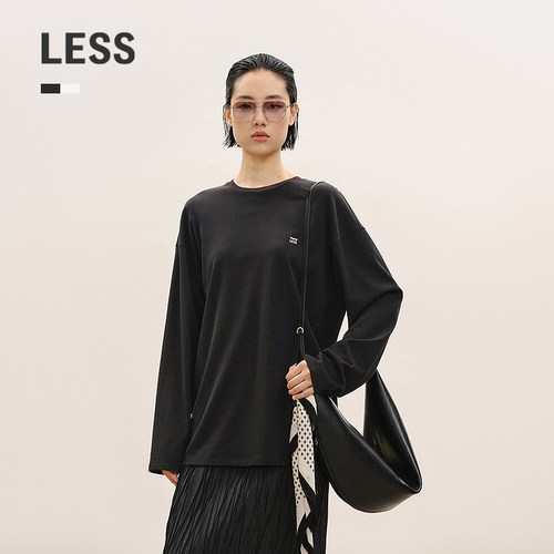 LESS长绒棉纯色长袖T恤
