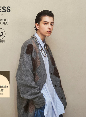 【SAMUEL系列】LESS秋休闲通勤环保V领针织开衫2P9317800
