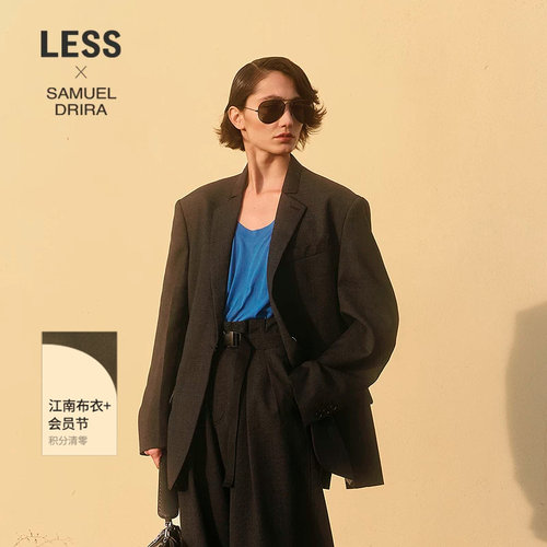 LESS通勤正装女全羊毛西装外套
