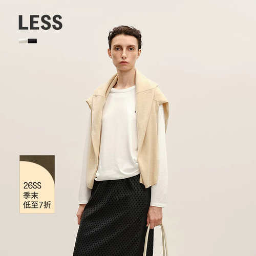 LESS休闲棉麻长袖T恤女