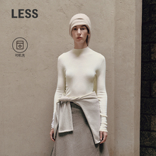 【商场同款】LESS2025冬新款可机洗羊毛修身打底针织衫2P0317430