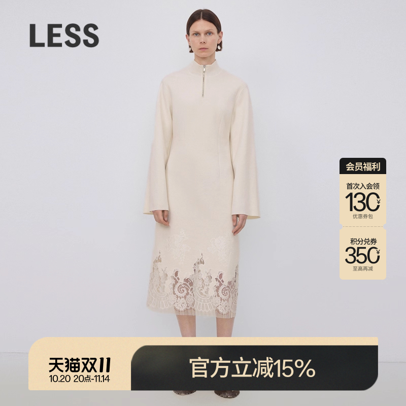 蕾丝包针绣花，增加柔美感、优雅视觉效果