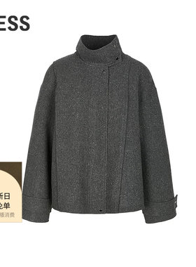 LESS毛呢夹克外套含山羊绒