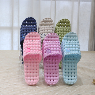 温突拖鞋 浴室漏洞拖情侣拖镂空笑脸小葡萄颗粒糖果色男时尚