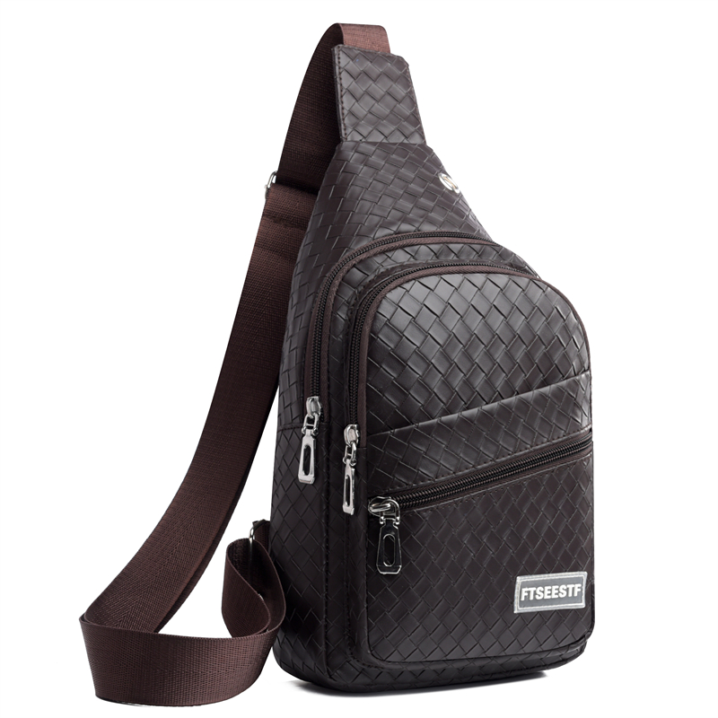 时尚胸前小背包手机包男潮韩版背包男士胸包单肩斜挎包休闲斜肩包