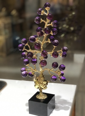 紫色葡萄串摆件大红大紫