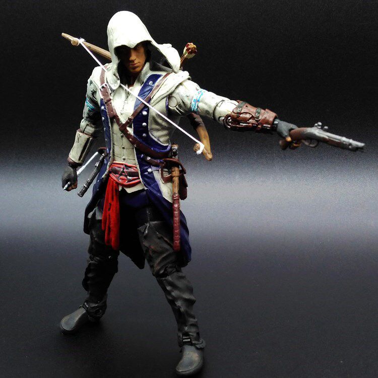 刺客信条2 ps4游戏版康纳爱德华可动人偶手办模型玩具