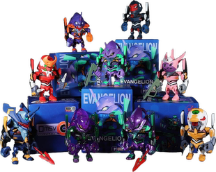 现货万代正品QMSV新世纪福音战士盲盒EVA手办Q版初号机2号机模型