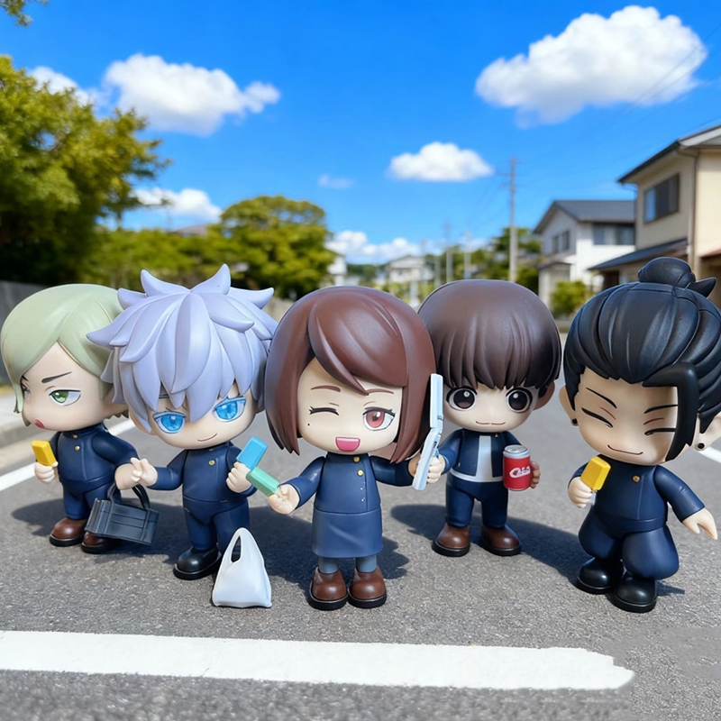 正版咒术回战手办五条悟夏油杰Q版可动人偶 GSC平替 拉链娃娃盲盒