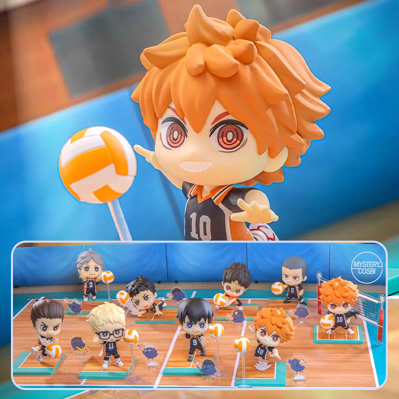 现货cosbi排球少年盲盒乌野队全员娃娃摆件手办周边Q版官谷正版