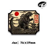 Японские наклейки, водонепроницаемый скейтборд, гитара, светоотражательный чемодан, наклейка, граффити