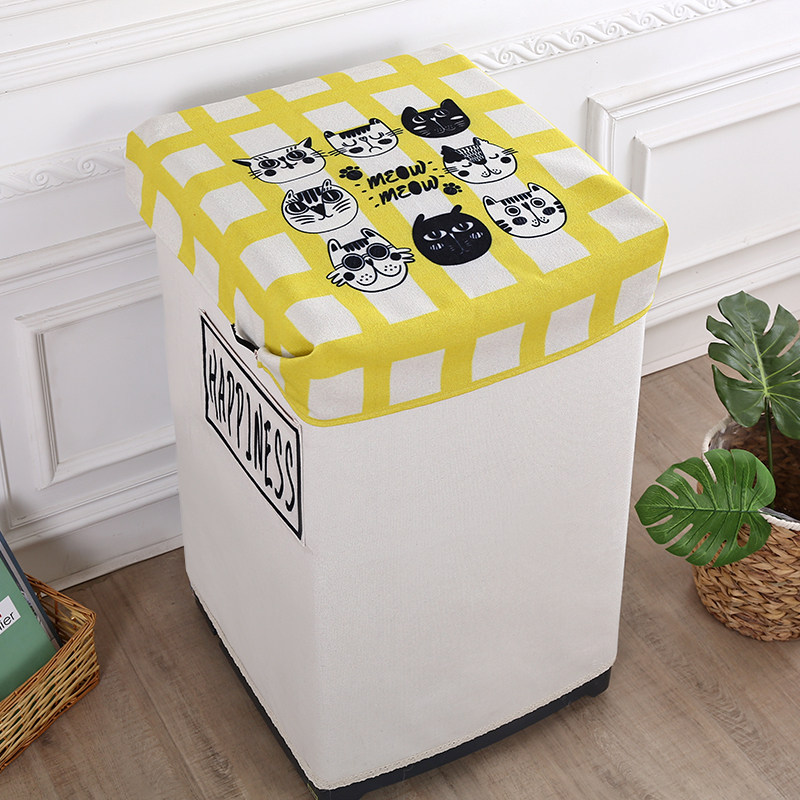 洗衣机罩防水防晒套波轮上开盖全自动可爱卡通波轮洗衣机防尘罩,居家布艺,洗衣机罩,淘宝优惠券,粉丝福利购,淘宝优惠卷