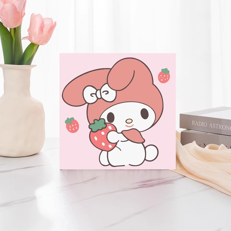 数字填色油彩画油画diy卡通动漫动物儿童学生手工手绘丙烯画涂鸦