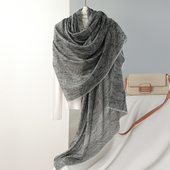 纯羊毛围巾披肩两用女200支薄款 水溶戒指绒提花腰果花空调房保暖