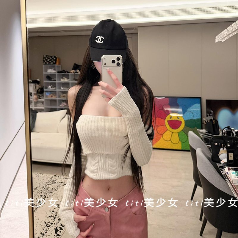 【TiTi美少女】纯欲风套头针织衫女装2026年春季性感羊毛高领毛衣,女装/女士精品,大码内搭,淘宝优惠券,粉丝福利购,淘宝优惠卷