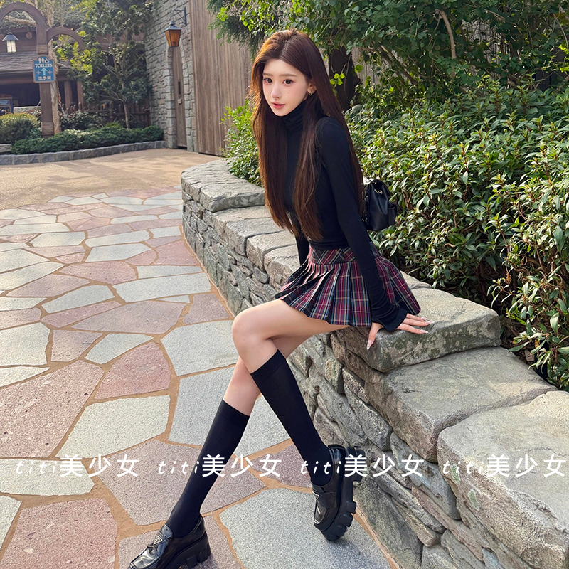 【TiTi美少女】复古法式套装新款磨毛加厚打底上衣纯欲百搭半身裙,女装/女士精品,大码内搭,淘宝优惠券,粉丝福利购,淘宝优惠卷