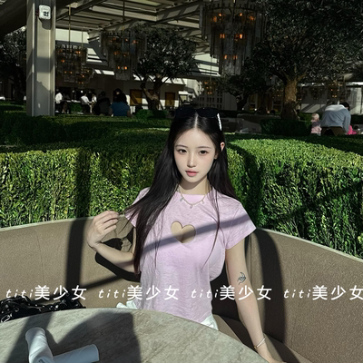 短款T恤女夏装百搭修身上衣