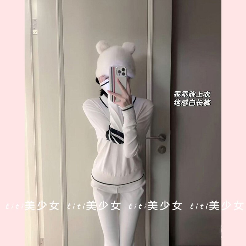 【TiTi美少女】【乖乖牌t*b】polo针织日常百搭高级感翻领上衣,女装/女士精品,大码内搭,淘宝优惠券,粉丝福利购,淘宝优惠卷