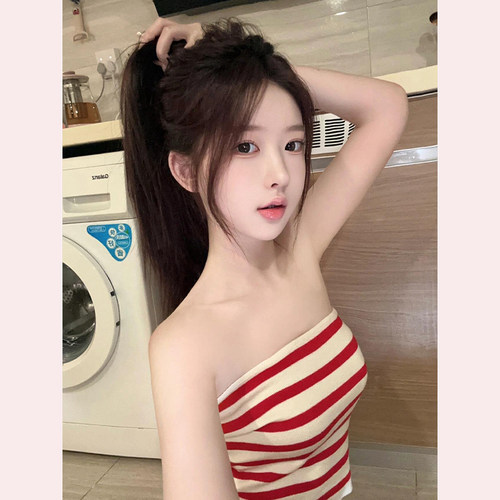 秋季修身内搭露脐上衣外穿