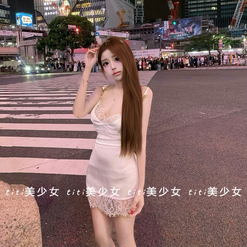 连衣裙女浪漫纯欲设计吊带裙