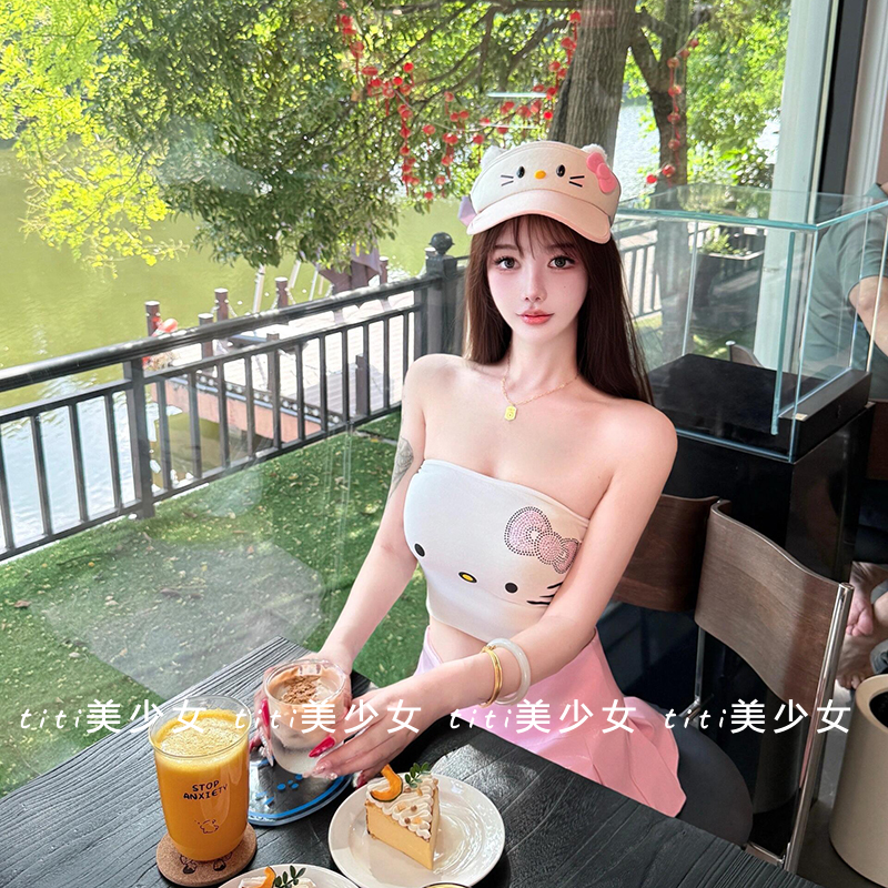 【TiTi美少女】纯欲风烫钻上衣性感可爱弹力紧身抹胸春季辣妹背心,女装/女士精品,大码内搭,淘宝优惠券,粉丝福利购,淘宝优惠卷