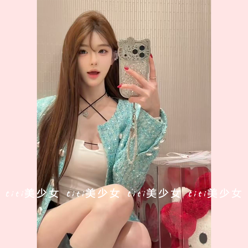 内搭热辣妹性感紧身上衣