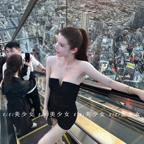 抹胸背心女收腰短款上衣