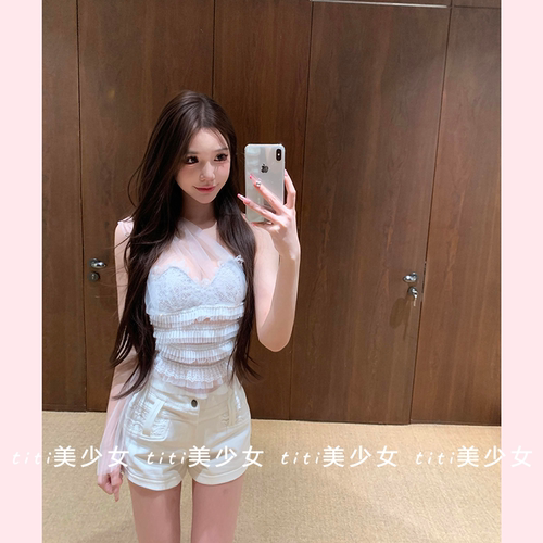 吊带背心性感修身短款上衣
