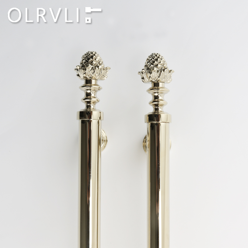 olrvli黄铜金色复古拉手美式橱柜小拉手法式中古衣柜门新古典把手