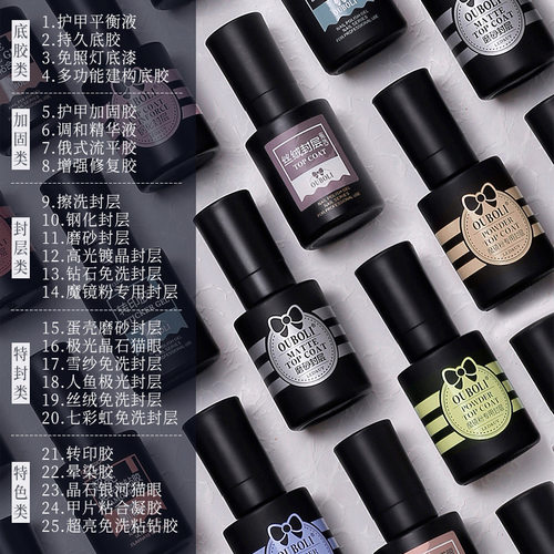 鸥博丽甲油胶基础胶功能胶20ml