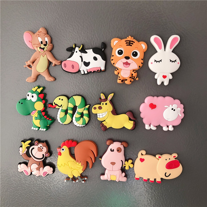 动物磁吸冰箱装饰侧面吸铁石