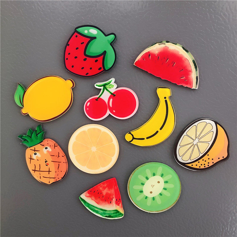 亚克力冰箱贴磁贴个性创意水果西瓜樱柠檬菠萝卡通可爱磁性留言贴,家居饰品,冰箱贴,淘宝优惠券,粉丝福利购,淘宝优惠卷