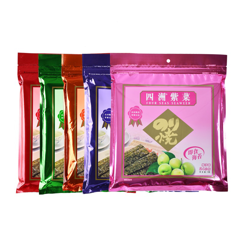 四洲紫菜24束/18g*5包装即食海苔烤紫菜拌饭寿司包饭网红休闲零食