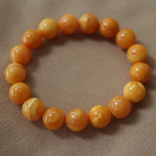 正品 天然俄料高品质满蜡老蜡蜜蜡12mm圆珠手串文玩百搭珠宝饰品