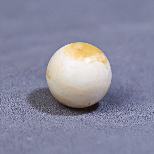 正品天然俄料白花蜡16mm圆珠