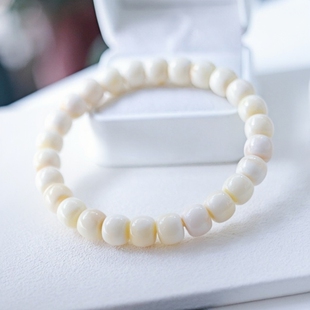 正品 天然俄料蜜蜡高品质白蜡老型8mm手串文玩收藏工艺珠宝饰品