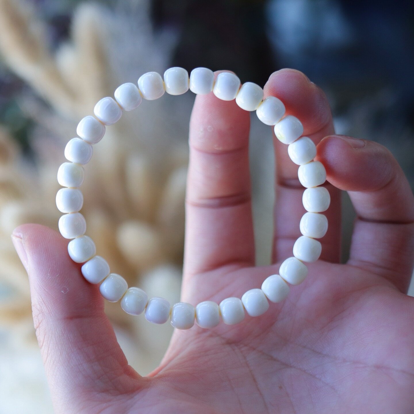 正品天然俄料精品原矿瓷白蜡蜜蜡7.3mm老型手链女款文玩珠宝饰品