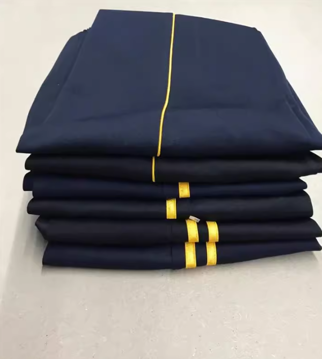 藏蓝裤黑裤一细黄杠一厘米黄杠双黄杠直筒收口春秋学生校服裤定制,童装/婴儿装/亲子装,校服/园服,淘宝优惠券,粉丝福利购,淘宝优惠卷