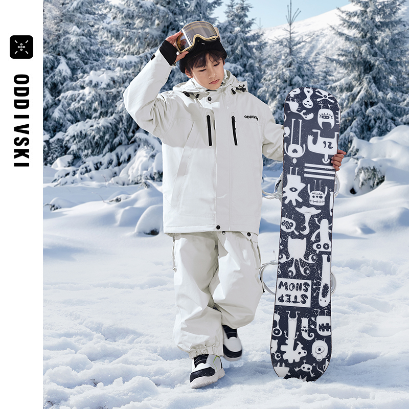 oddivski儿童滑雪服羽绒3L防水
