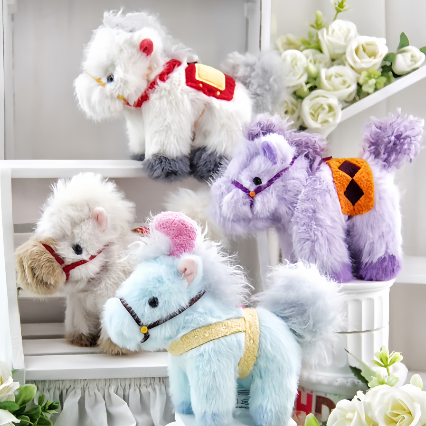 正版52TOYS迪士尼公主小马系列盲盒毛绒包包挂件创意女生马年礼物