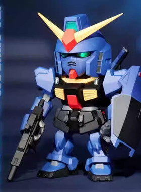 万代QMSVminiIZ GUNDAM & GUNDAM Mk-shuⅡ系列高达盲盒手办摆件